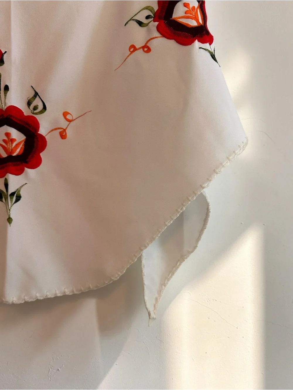 Vintage Boho Embroidered Shawl